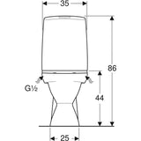 WC-istuin Ido Glow 60 kanneton kiinnitysrei'illä 2-huuhtelu - Fertti.com