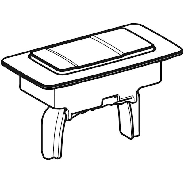 WC-huuhtelupainike Ido Seven D 2-huuhtelu, kromi Z6203000001 [5731205]