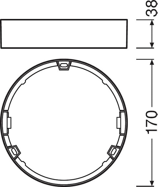 Alasvalo Downlight Slim Dl Slim Frame Dn155 Wt