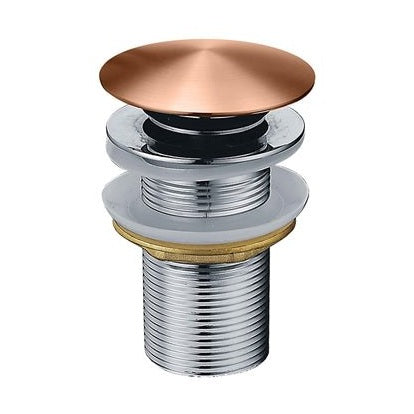 Noro Pohjaventtiili Push Ilman Ylivuotosuojaa Harjattu Kupari [310015] |