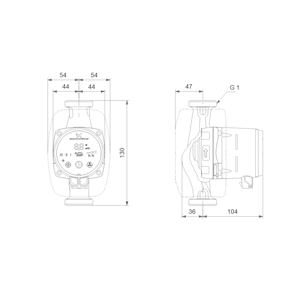 Lämpöjohtopumppu Grundfos Alpha2 15-60 130 1V [4615336]