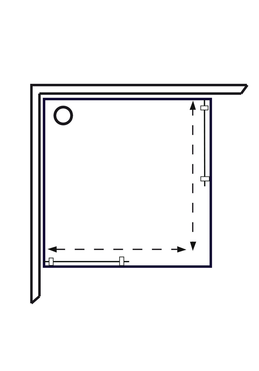 OUTLET Suihkukaappi Hafa Polaris Square 99 [1450030]