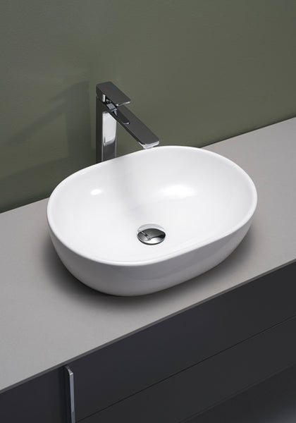 Malja-allas Hafa Pond 480x340x140 mm posliini valkoinen [1273511]