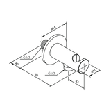 Damixa Käsisuihkun Pidike Vesiliitäntä Silhouet Harjattu Teräs 484464600 [6561273] |