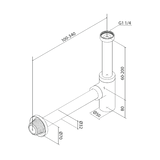 Damixa Vesilukko Seinäputkin Harjattu Kupari 484808700 [6561262] |