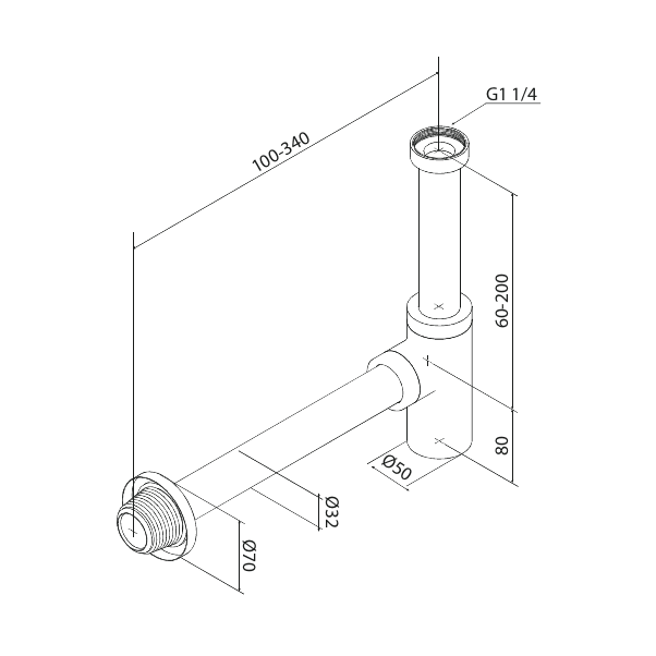 Damixa Vesilukko Seinäputkin Harjattu Teräs 484804600 [6561263] |