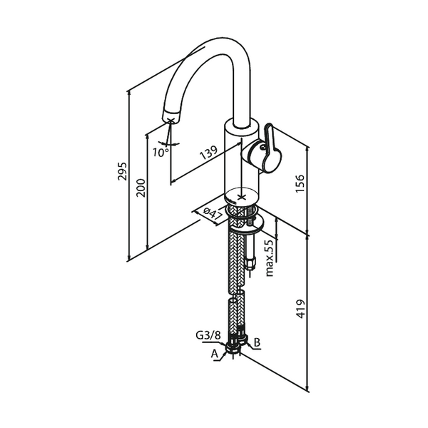 Pesuallashana Damixa Silhouet harjattu kupari pvd 7462087 [6130236] |