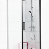 Noro Suihkuovi Frost C 70 Musta Profiili Kirkas Lassi Noro [302040] |