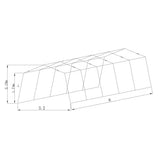 Timco 3,2x6x1,9 m 500 g autoteltta 3,2 x 6 x 1,9 m Harmaa [103838869]