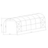 Timco 3,5x7,5x3,5 m 500 g caravantalli 3,5 x 7,5 x 3,5 m Harmaa [103838865]