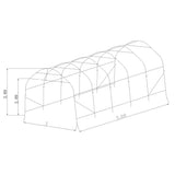 Timco 3x6 m 500 g kaaritalli 3 x 6 x 2,7 m Harmaa [103838867]